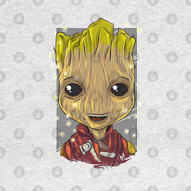 Pop Culture Caricature #9 - Groot by yazgar